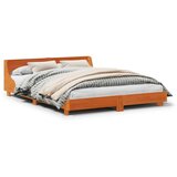 Furnova Posteljni okvir brez vzmetnice vošč. rjav 150x200 cm borovina, (21935392) | Shoptok.si
