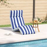  Sklopiva ležaljka za sunčanje plavo-bijela 175x54x8 5 cm Oxford tkanina - Plava i bijela 1 | shoptok.hr