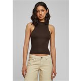 UC Ladies Ladies Short Rib Knit Turtleneck Top brown | shoptok.hr
