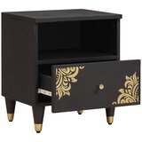  Noćni ormar s ladicama Crna 40 x 33 x 46 cm Čvrsto drvo manga | Eponuda.ba