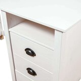  Pisalna miza Hill s 3 predali 120x50x74 cm trdna borovina, (20608789) | Shoptok.si