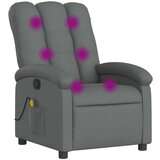 Maison Chic masažni naslanjač - Relax naslanjač temno sivo blago, (22134462) | Shoptok.si