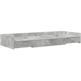  Krevetna konstrukcija s ladicama Betonski sivi 90 x 190 cm | shoptok.hr