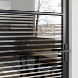 Staklena vrata Prugasti Crna 93 x 3,5 x 201,5 cm Aluminij | shoptok.hr