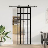  Klizna vrata s priborom 76 x 205 cm od ESG stakla i aluminija | shoptok.hr
