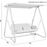 Bessagi Garden Gugalnica Ilva Blu, Svetlo Siva, Jeklo | Shoptok.si