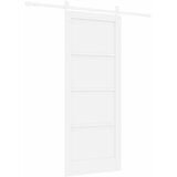  Klizna vrata Bijela 83 x 202 cm Masivna borovina | shoptok.hr
