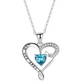Ogrlica LO-28961 - Srebrna / Plava KP28961 | Shoptok.si