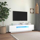 TV ormarić s LED svjetlima bijeli 160 x 35 x 40 cm | Eponuda.com