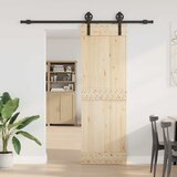 Pribor za klizna vrata 200 cm čelični crni | shoptok.hr