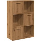 Maison Chic Knjižna omara - Knjižna polica - Knjižni regal artisan hrast 60,5x30x90 cm inženirski les, (21723492) Cene