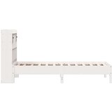 vidaXL Krevet s regalom za knjige bez madraca bijeli 90x190cm borovina | shoptok.hr