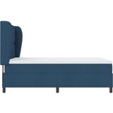 Box Spring postelja z vzmetnico v modri barvi, 140x200 cm, tekstil, (22051541) | Shoptok.si