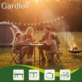 Gardlov sklopivi stol s 4 stolice 120x60 cm (kamping set, kofer, podesiva visina) | shoptok.hr