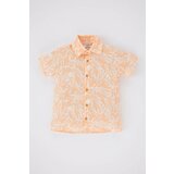 Defacto Regular Fit Tropical Patterned Short Sleeve Shirt Cene