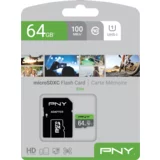 Pny Memorijska kartica MicroSDXC Elite, 64GB, klasa brzine U1, s adapterom