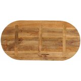 Stolna ploča 90 x 40 x 3,8 cm ovalna od masivnog drva manga | shoptok.hr