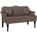  Chesterfield klupa Smeđa 120.5 x 65 x 75 cm Lažna koža | shoptok.hr