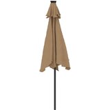  Vrtni suncobran s čeličnom šipkom smeđesivi 225 x 225 x 212 cm | Eponuda.ba
