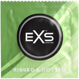 EXS z rebri, čepki in razširitvami - pikčasti kondomi (3 kosi) | Shoptok.si