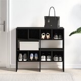  Stalci za cipele 2 kom Crni hrast koji se mogu složiti | shoptok.hr