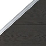 PANEL za ogradu WPC 95 x (105 - 180) cm crni | Eponuda.ba