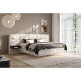 Esposa postelja boxspring 180 cm x 200 cm , tekstil naravne barve | Shoptok.si