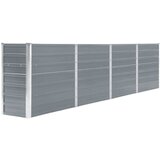 Maison Chic Dvignjeno Cvetlično korito - Cvetlični Lonec 320x40x77 cm pocinkano jeklo sivo, (21788686) | Shoptok.si
