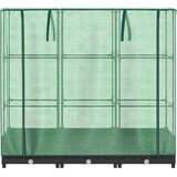  Povišena gredica s pokrovom za staklenik izgled ratana 120x40x123 cm | Eponuda.com