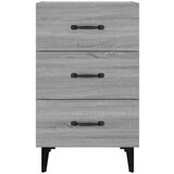vidaXL Nočna omarica siva sonoma 40x40x66 cm inženirski les | Shoptok.si