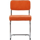 Unique Furniture Oranžen jedilni stol iz rebrastega žameta Rupert – | Shoptok.si