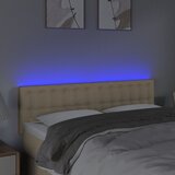  LED uzglavlje krem 144x5x78/88 cm od tkanine | shoptok.hr