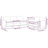  2-dijelni set sofa s jastucima tamnosivi od tkanine | shoptok.hr