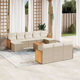 vidaXL 11-dijelni set vrtnih sofa od poliratana s jastucima bež | shoptok.hr