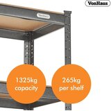 Vonhaus Extra Wide 1.8m 5 polični regal 15/369 | Shoptok.si