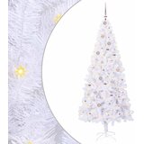  Umjetno božićno drvce s stalakom Bijelo 210 cm PVC i čelik | shoptok.hr