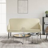 vidaXL Klupa krem 110 x 76 x 80 cm od umjetne kože | shoptok.hr