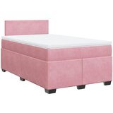  The Living Store Box spring postelja z vzmetnico roza 120x200 cm žamet - Box Spring Postelja, (21491294) | Shoptok.si