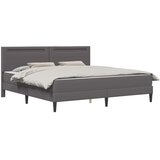  Krevetna konstrukcija Siva 200 x 200 cm Umjetna koža | shoptok.hr