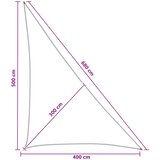  Jedrilica za sunčevu sjenu 4 x 5 x 6,8 m HDPE | shoptok.hr