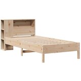 vidaXL Krevet s regalom za knjige bez madraca 90x200 cm od borovine | shoptok.hr