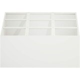  Vrtna saksija Bijela 100 x 100 x 20 cm Čelična vrata | shoptok.hr