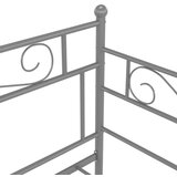  Za krevet na razvlačenje sivi metalni 90 x 200 cm | shoptok.hr