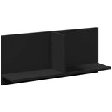 vidaXL Stenska omarica 70x16,5x30 cm črna inženirski les | Shoptok.si