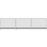 TV ormarić s LED svjetlima bijeli 165 x 34 x 40 cm drveni | shoptok.hr
