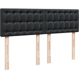  s oprugama i madracem crni 140 x 190 cm od umjetne kože | shoptok.hr