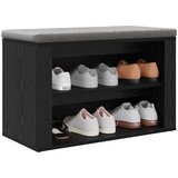 vidaXL Polica za cipele Crni hrast 75 x 35 x 45 cm Konstruirano drvo | shoptok.hr