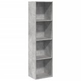 Maison Chic Knjižna omara - Knjižni regal betonsko siva 40x30x152 cm inženirski les, (21726334) | Shoptok.si