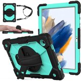 NIKCORP Ovitek za Samsung Galaxy Tab A7 10.4 T500 / T505, zaščitni etui s stojalom, ročajem in naramnim trakom, zelen, trpežen, (5000139085) | Shoptok.si