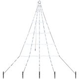  LED Božićno drvce s zemljanim klinovima Hladna bijela 182 cm | shoptok.hr